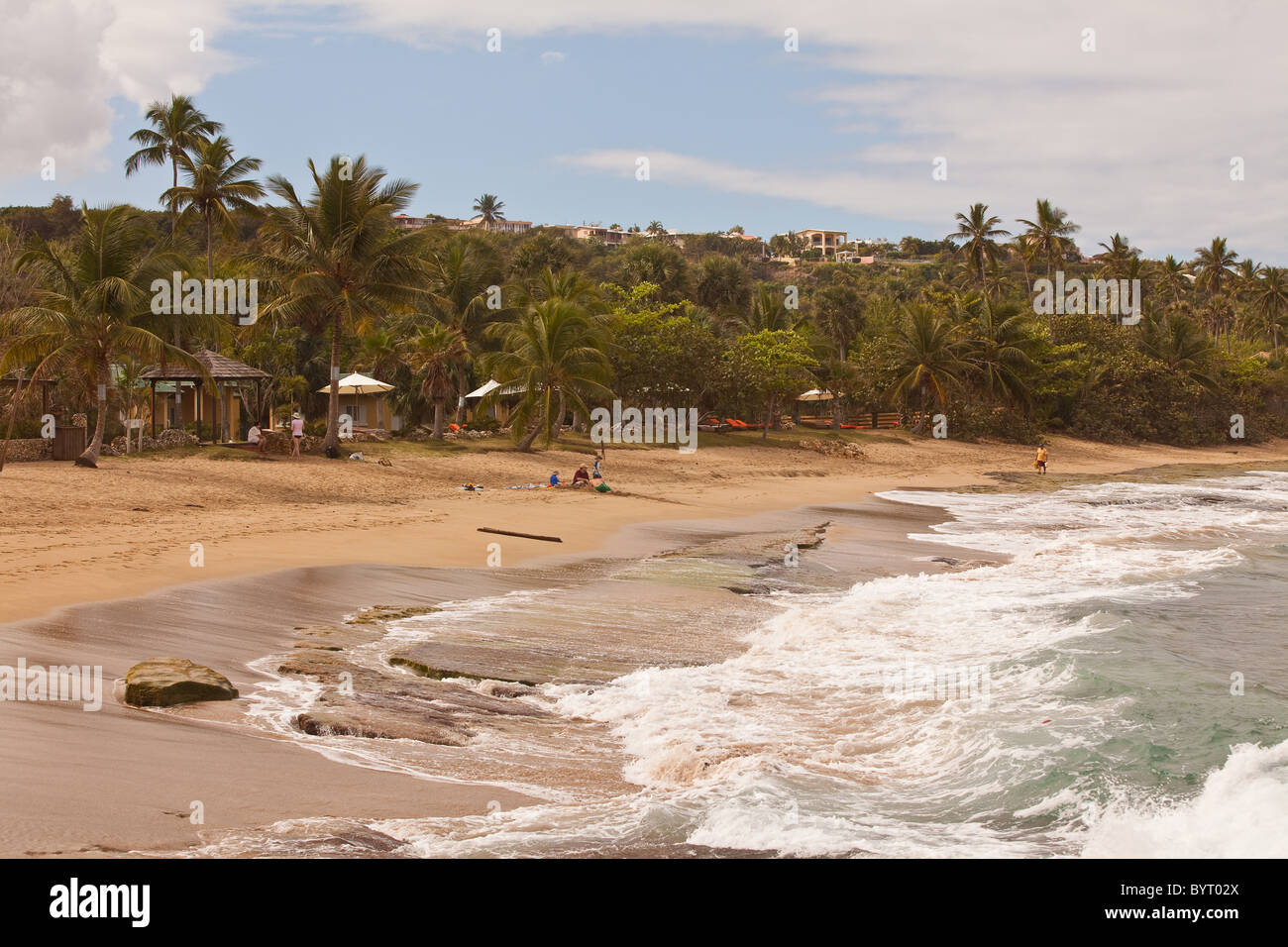 Playa Shacks beach in Isabela Puerto Rico Stock Photo - Alamy