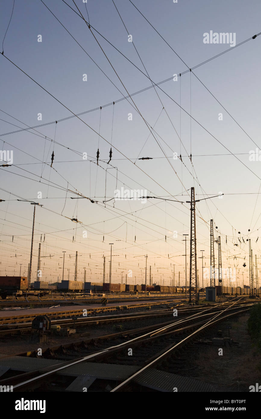 Overhead lines Stock Photo