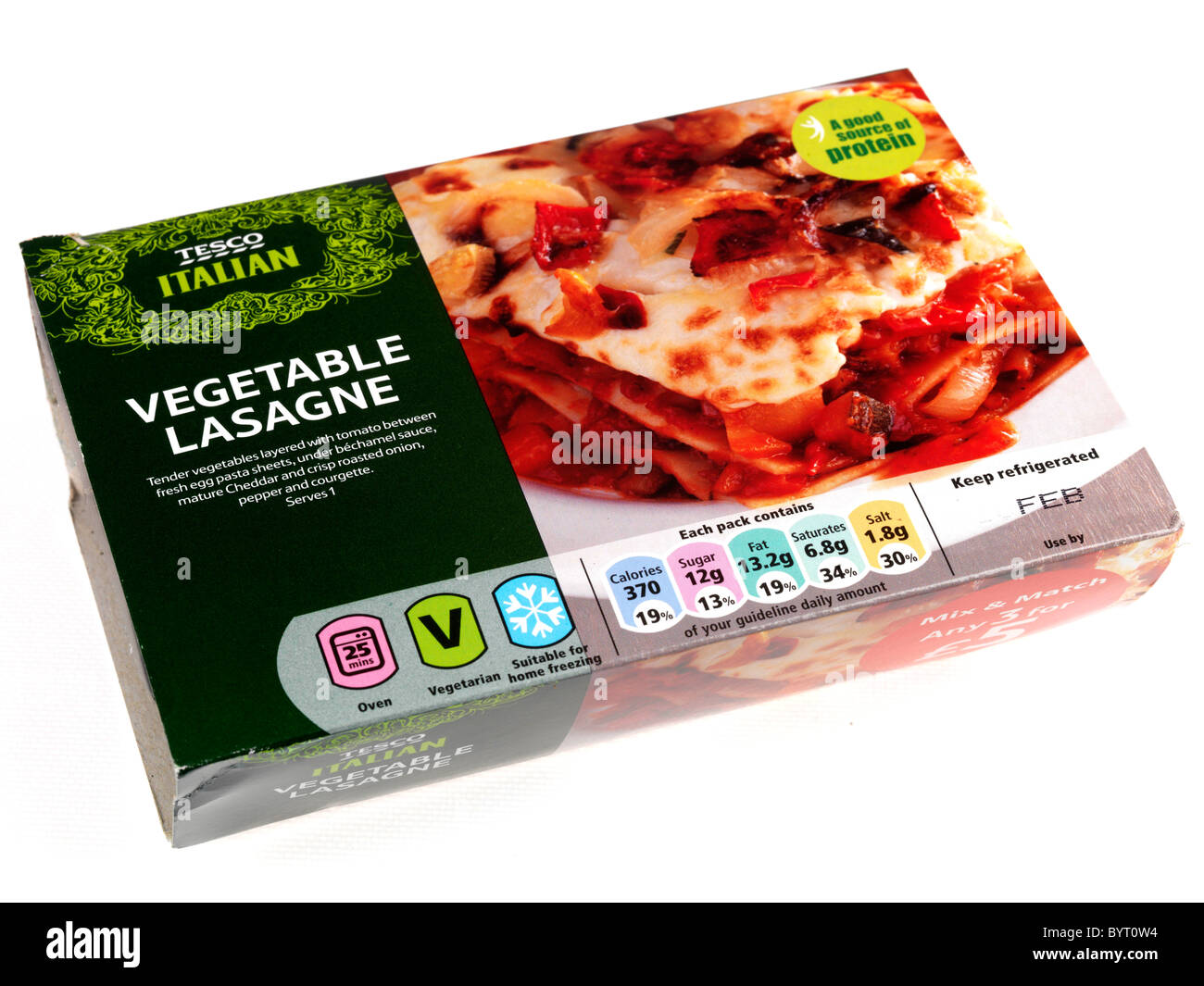 Tesco vegetable lasagne pasta meal ready italian vegetarian food hires