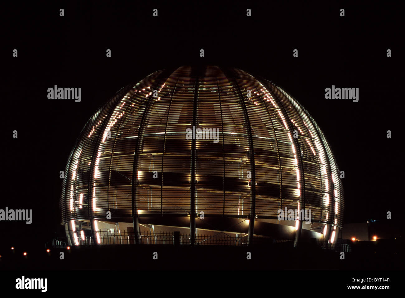 The Globe of Innovation at the CERN Laboratory in Geneva, Switzerland Stock Photo