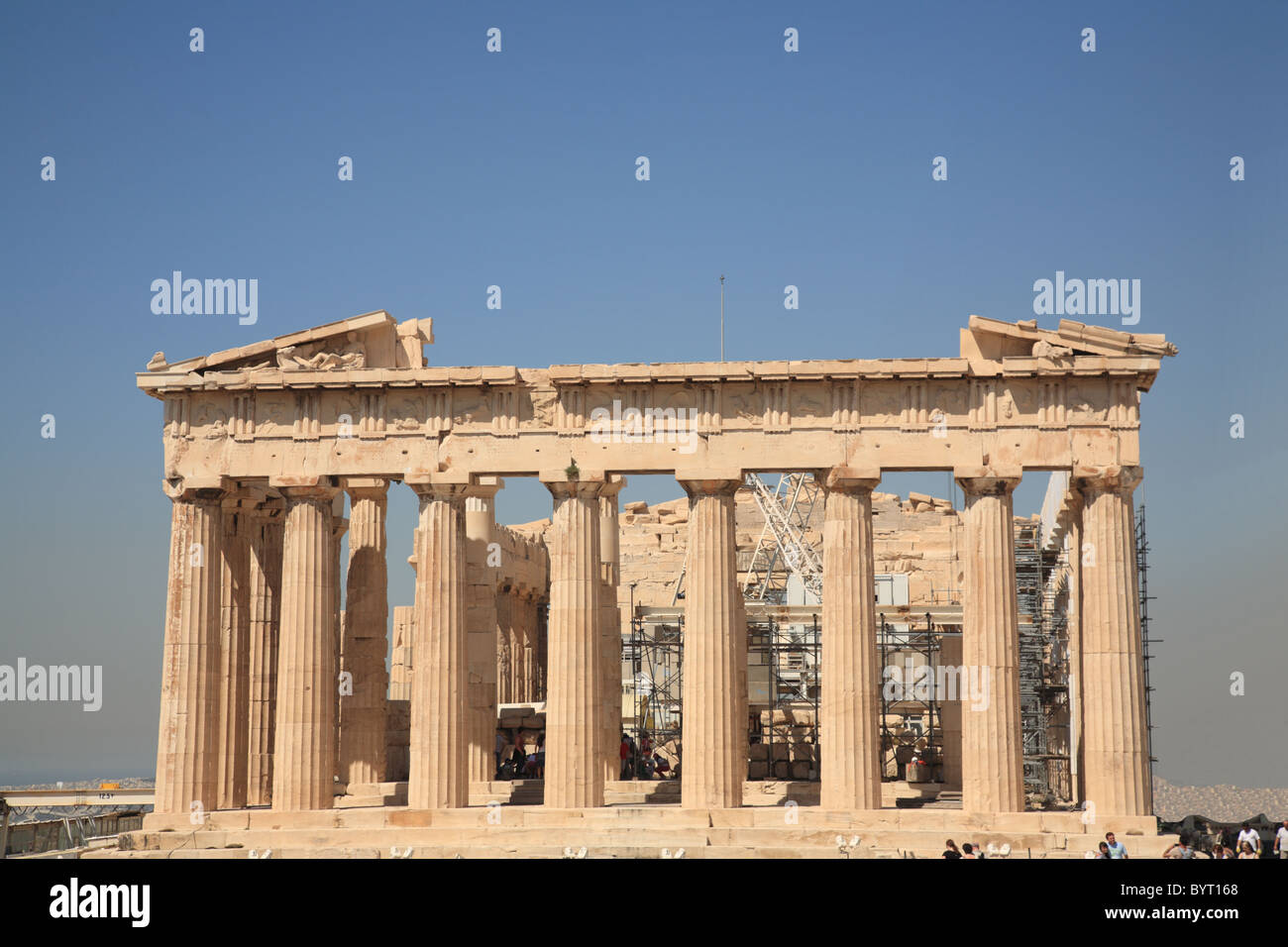 Parthenon, Acropolis Rock,  Athens, Attiki,  Greece, Europe Stock Photo