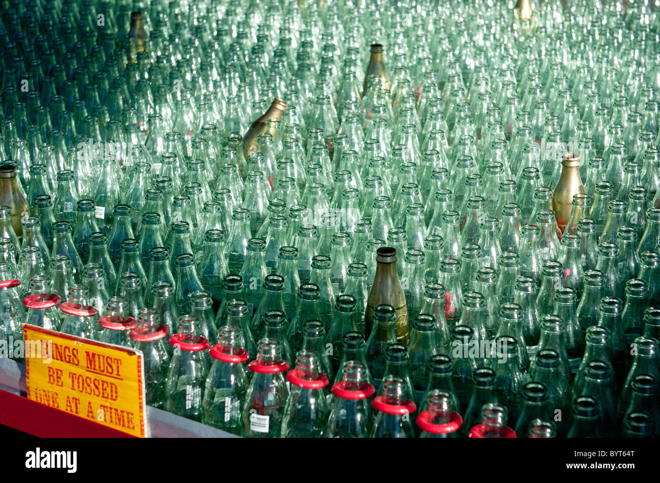 Plastic Soda Bottle Ring Toss Game (12 bottles, 12 rings 1 base)