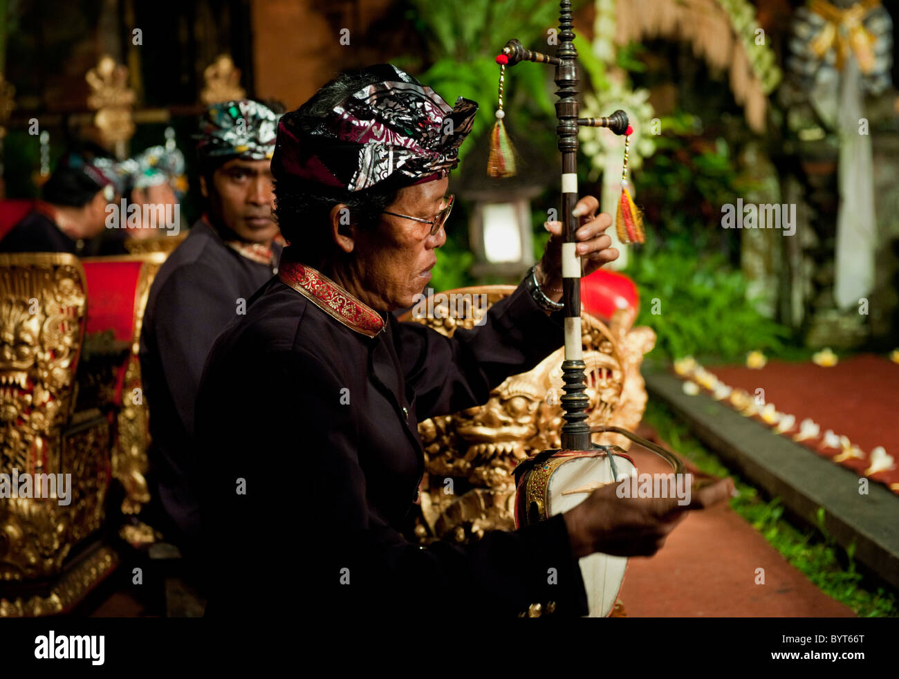 A string instrument used in a Balinese gamelan orchestra, called a