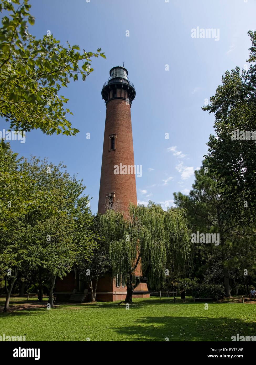 Currituck Beach Lighthouse on the Outer Banks of North Carolina Stock