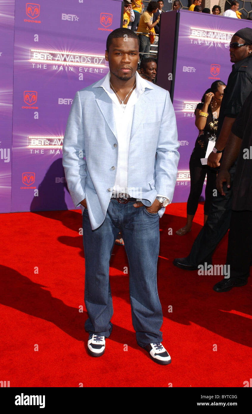 50 Cent aka Curtis Jackson B.E.T.Awards 2007 held at The Shrine Los