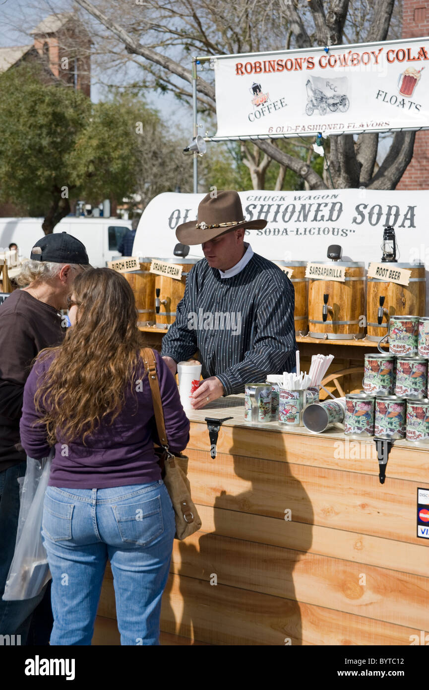 A vendor sells soda at the Glendale Chocolate Affaire in Glendale, near