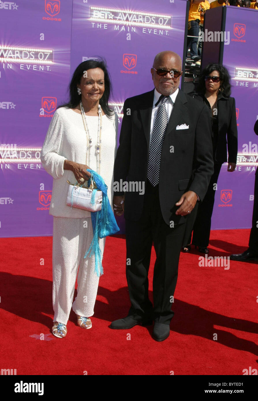 Berry Gordy and Wife B.E.T.Awards 2007 held at The Shrine Arrivals