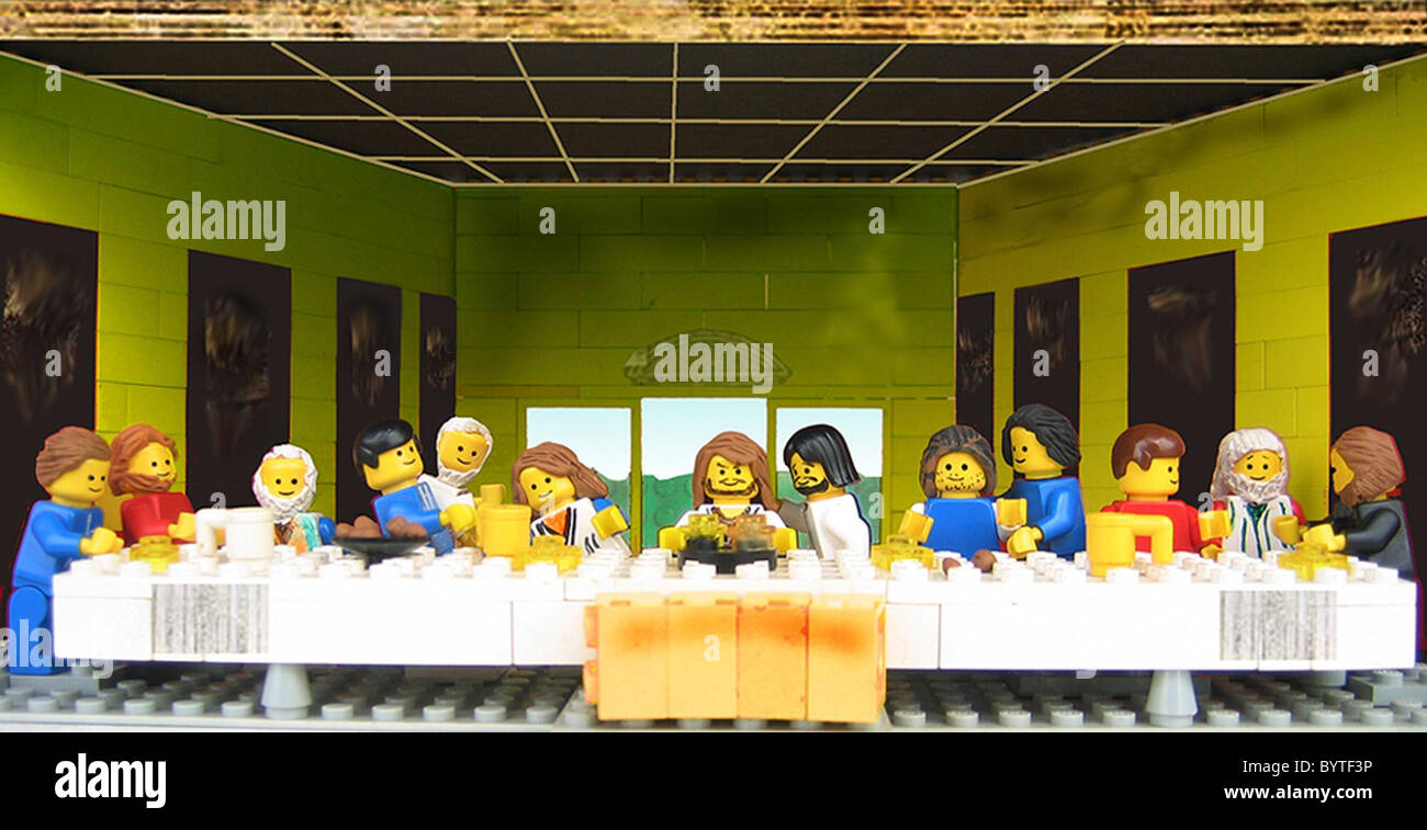 The Last Supper LEGO ART Ever wondered what happens if you mix LEGO and  Fine Art? Take a look at Marco Pece's whimsical Stock Photo - Alamy
