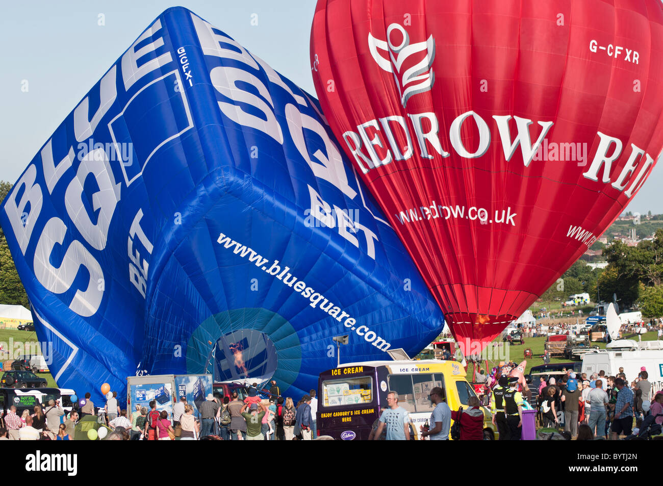 hot air balloon bristol balloon festival flight flying Stock Photo Alamy