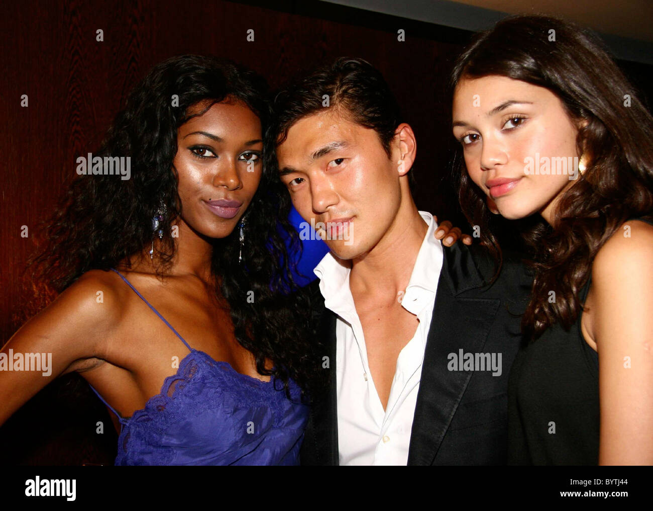 Jessica White, Rick Yune and Jamie Gunns Premiere Model Management Fashion TV party at the Intercontinental Hotel London, Stock Photo