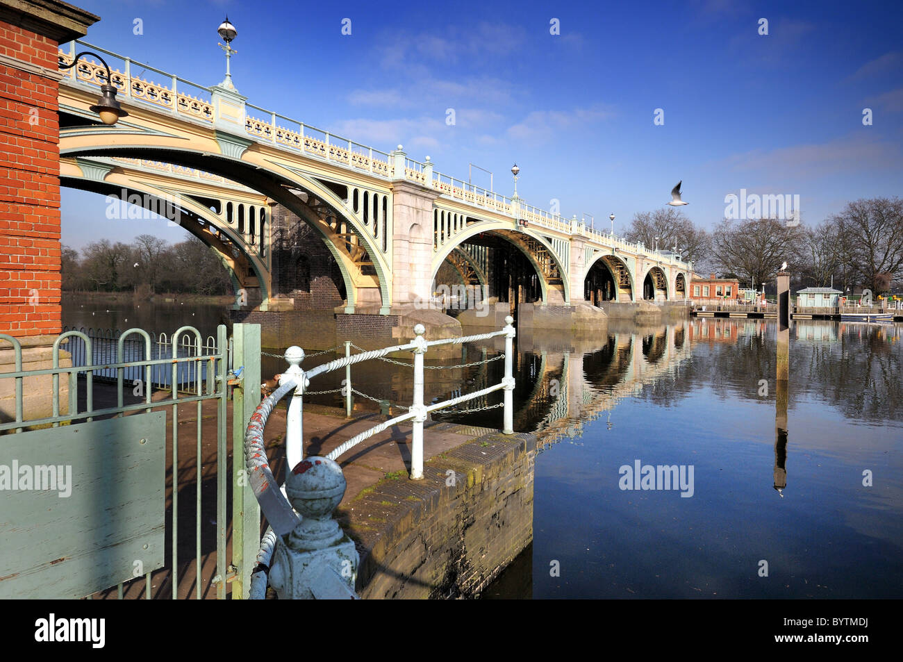 Steel arched footbridge hi-res stock photography and images - Alamy