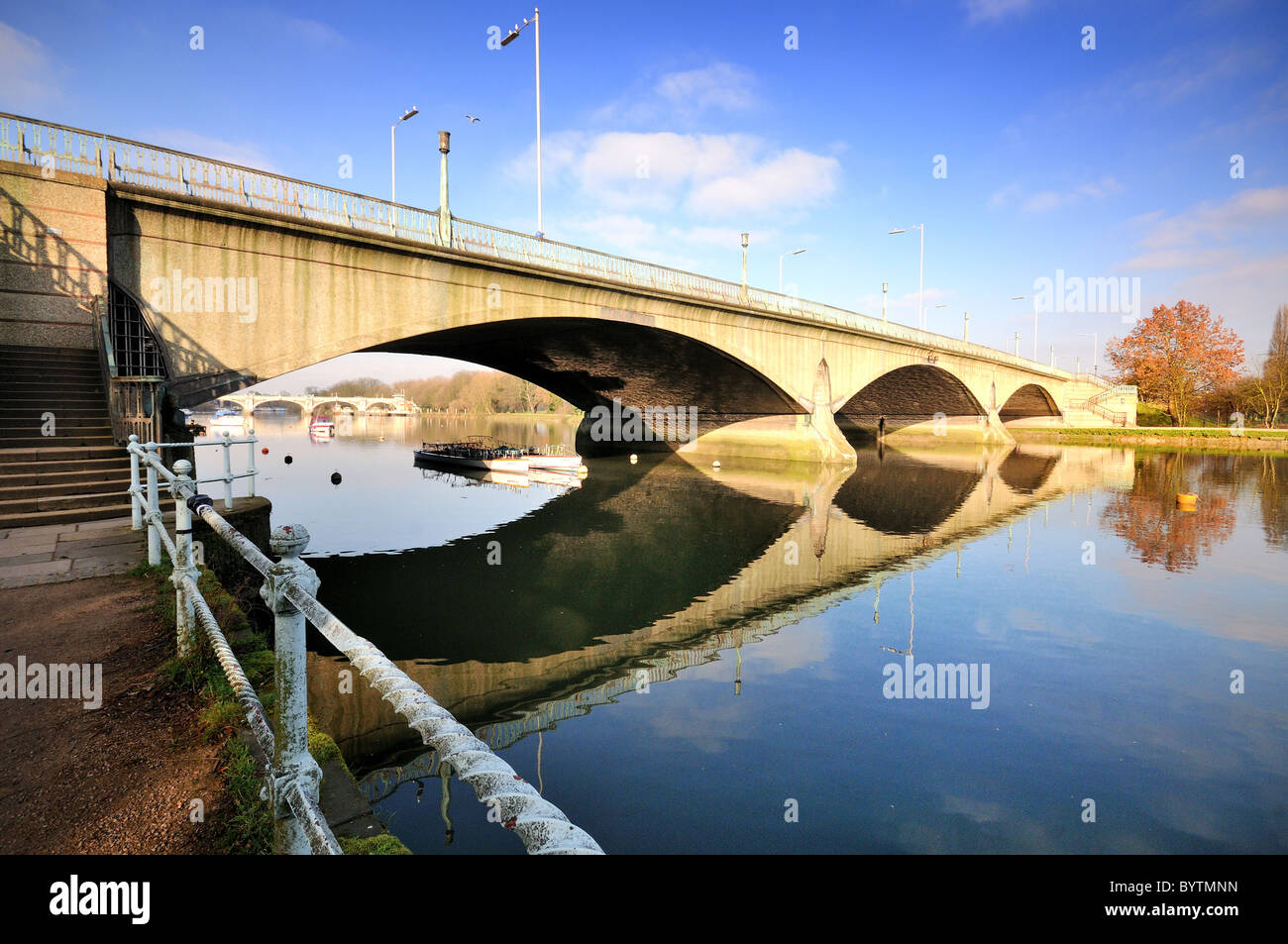 Twickenham Bridge over the River Thames ,London uk Stock Photo