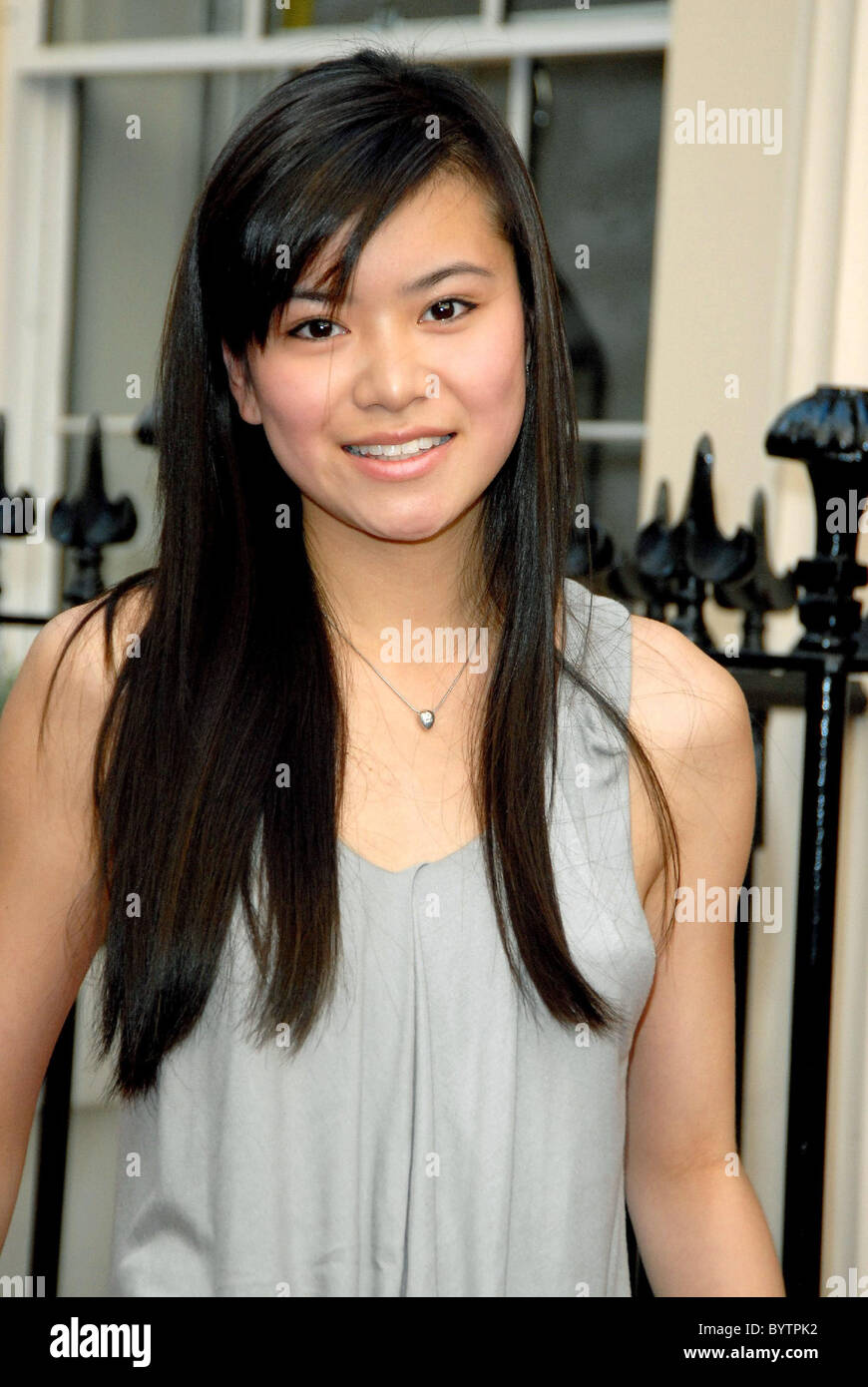 Katie Leung Westfield London and  BFC - Fashion Forward Launch Unveiling of winning fashion forward designers for September's Stock Photo