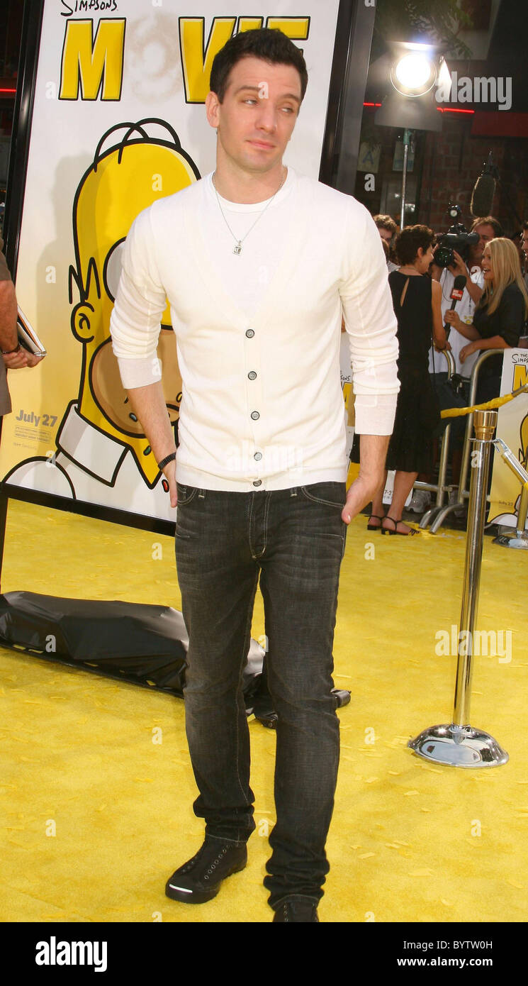 JC Chasez 'The Simpsons Movie' World Premiere Arrivals held The Mann