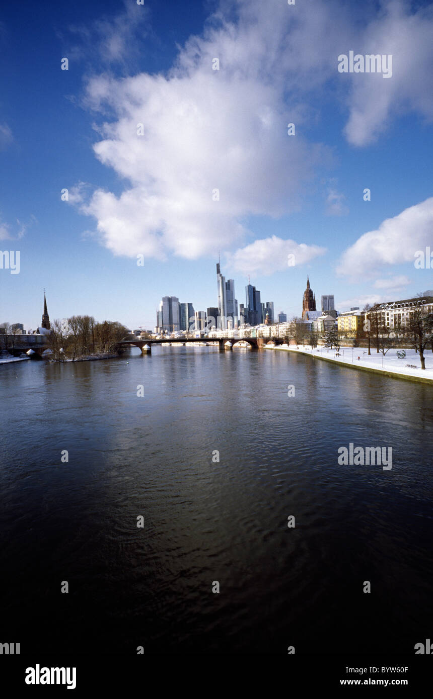 Skyline of Frankfurt am Main. Stock Photo