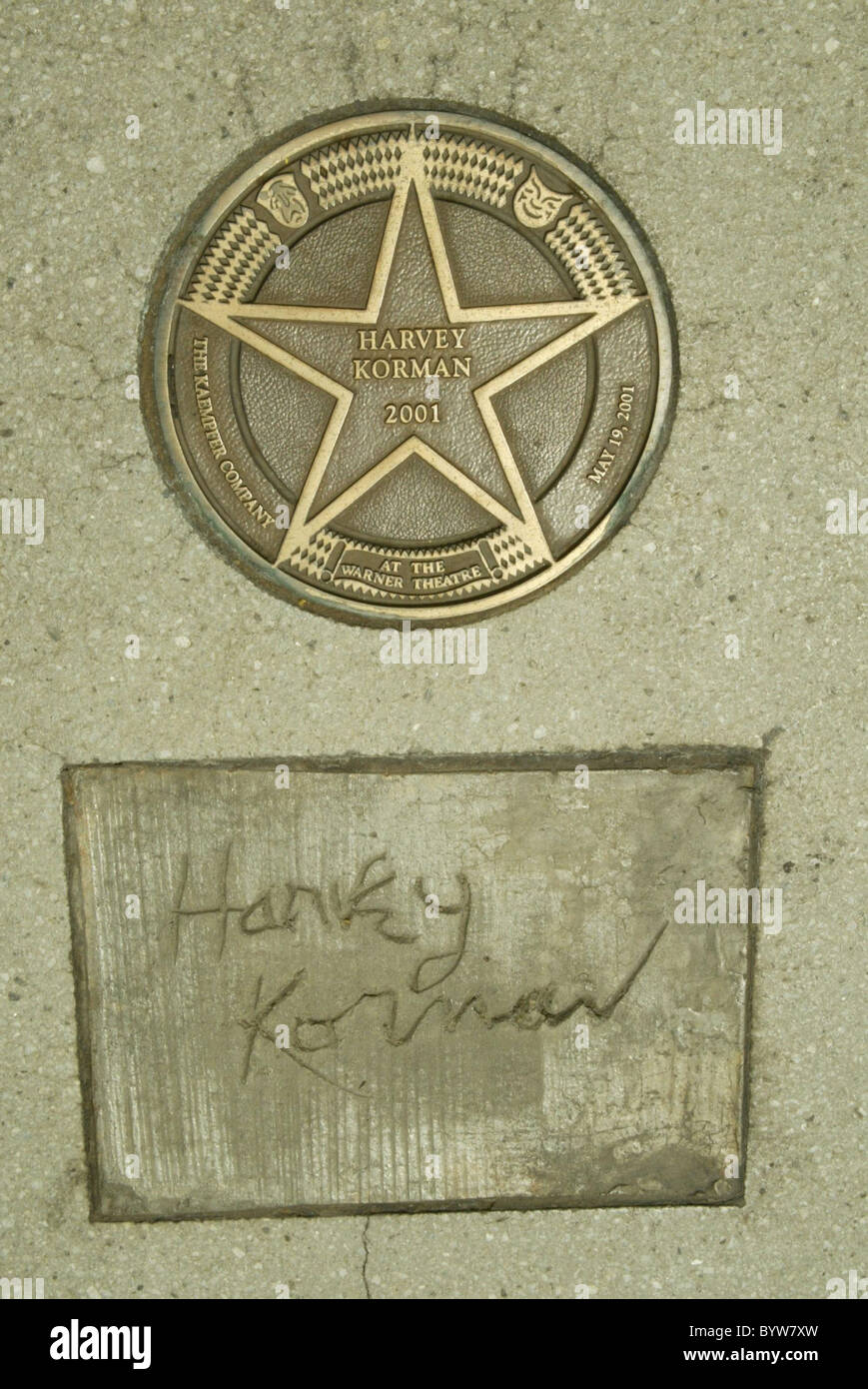 Harvey Korman The Warner Walk of Fame at the Warner Theatre Washington DC, USA - 24.06.07 Stock Photo