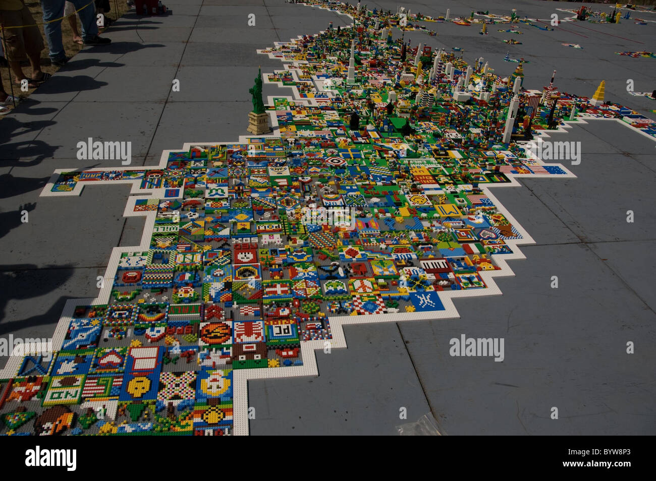 United States of LEGO As part of the World Children's Festival in  Washington DC, LEGO set up a build area outside of the Stock Photo - Alamy