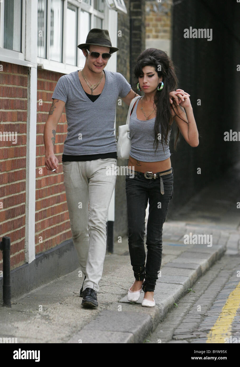 Amy winehouse blake fielder civil leave hires stock photography and