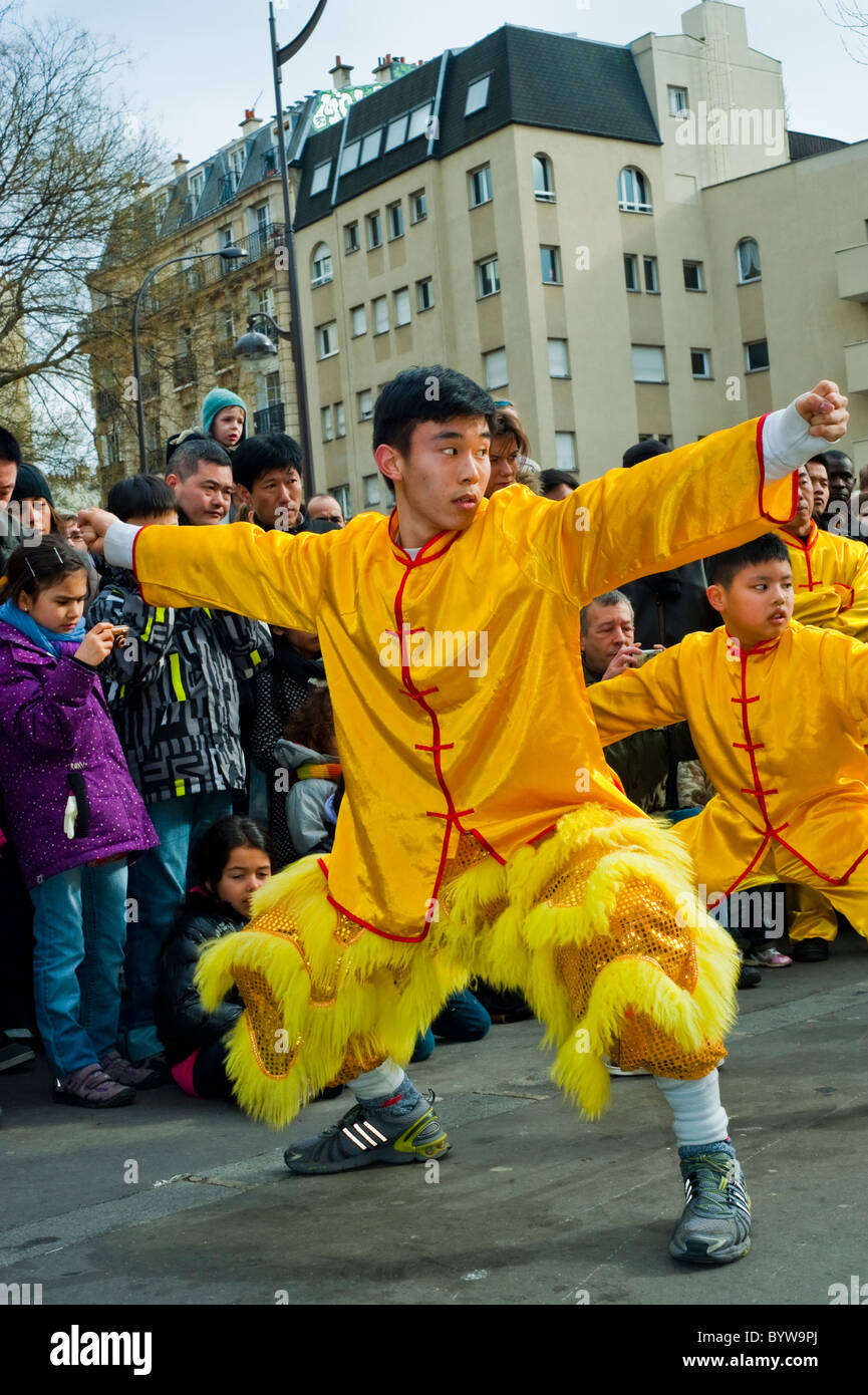 Paris, France, Street Scenes, Belleville Chinatown, People Celebrating