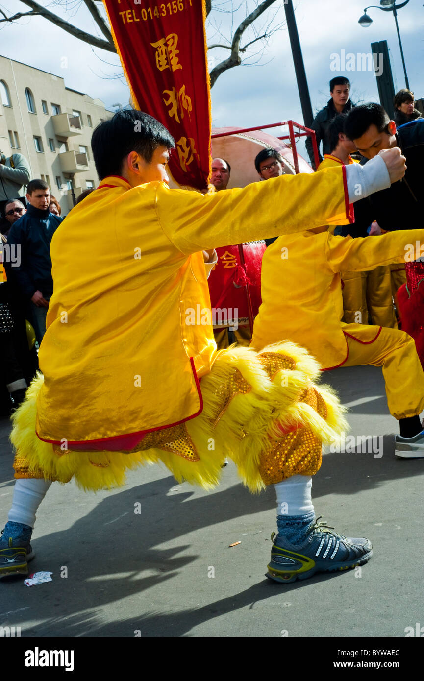 Paris, France, Street Scenes, Belleville Chinatown, People Celebrating