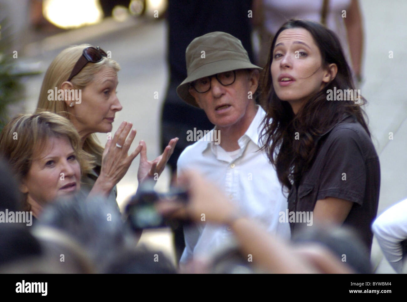 Woody Allen and co stars Woody Allen´s latest film project, 'Midnight in Barcelona' (working