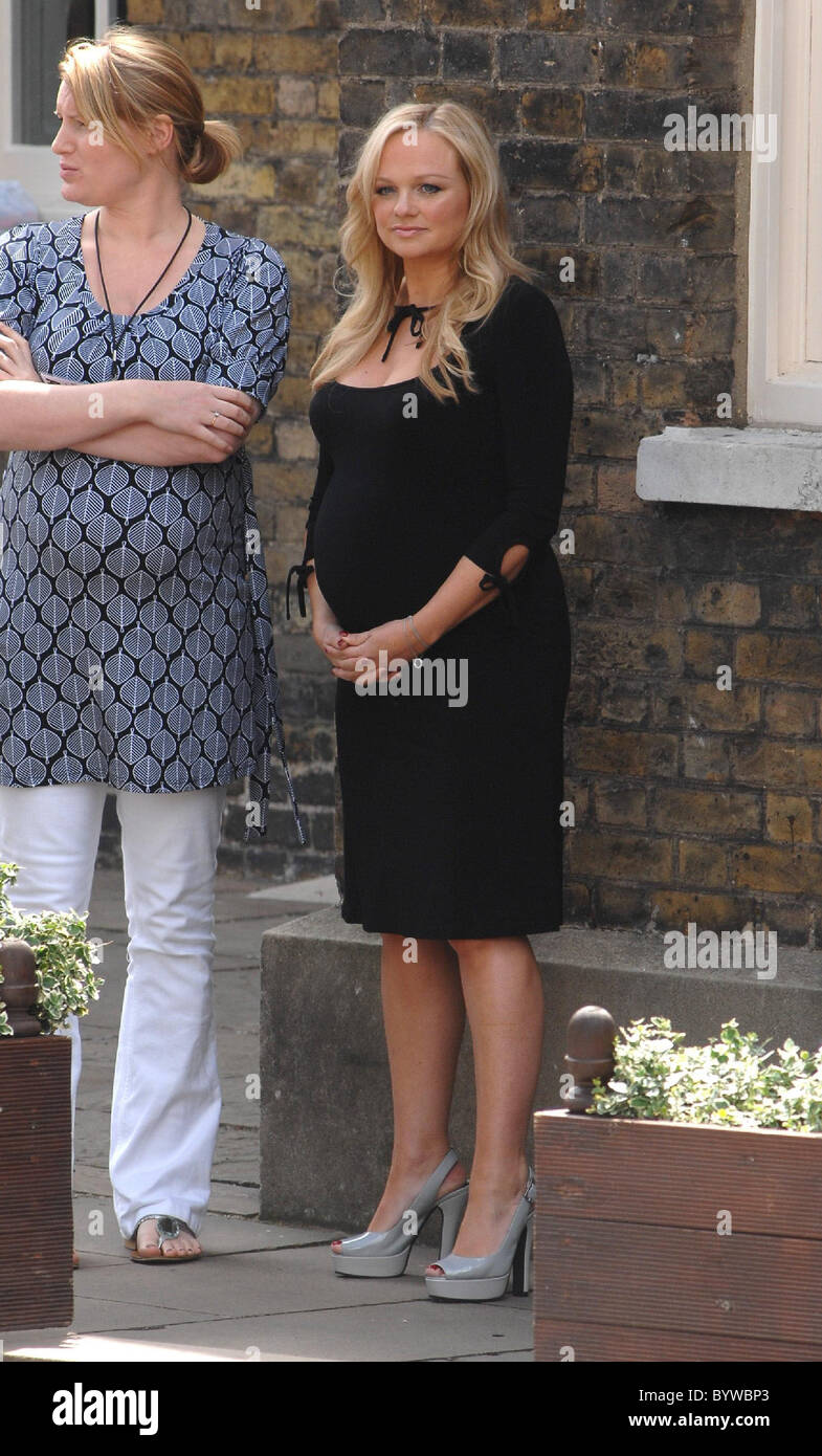 Emma Bunton arrives at the Royal Greenwich Observatory to announce The