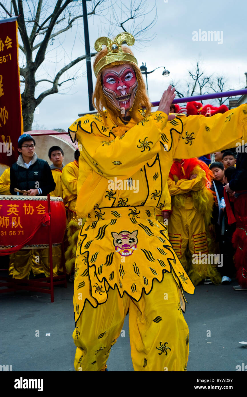 Paris, France, Belleville Chinatown, People Celebrating "Chinese New