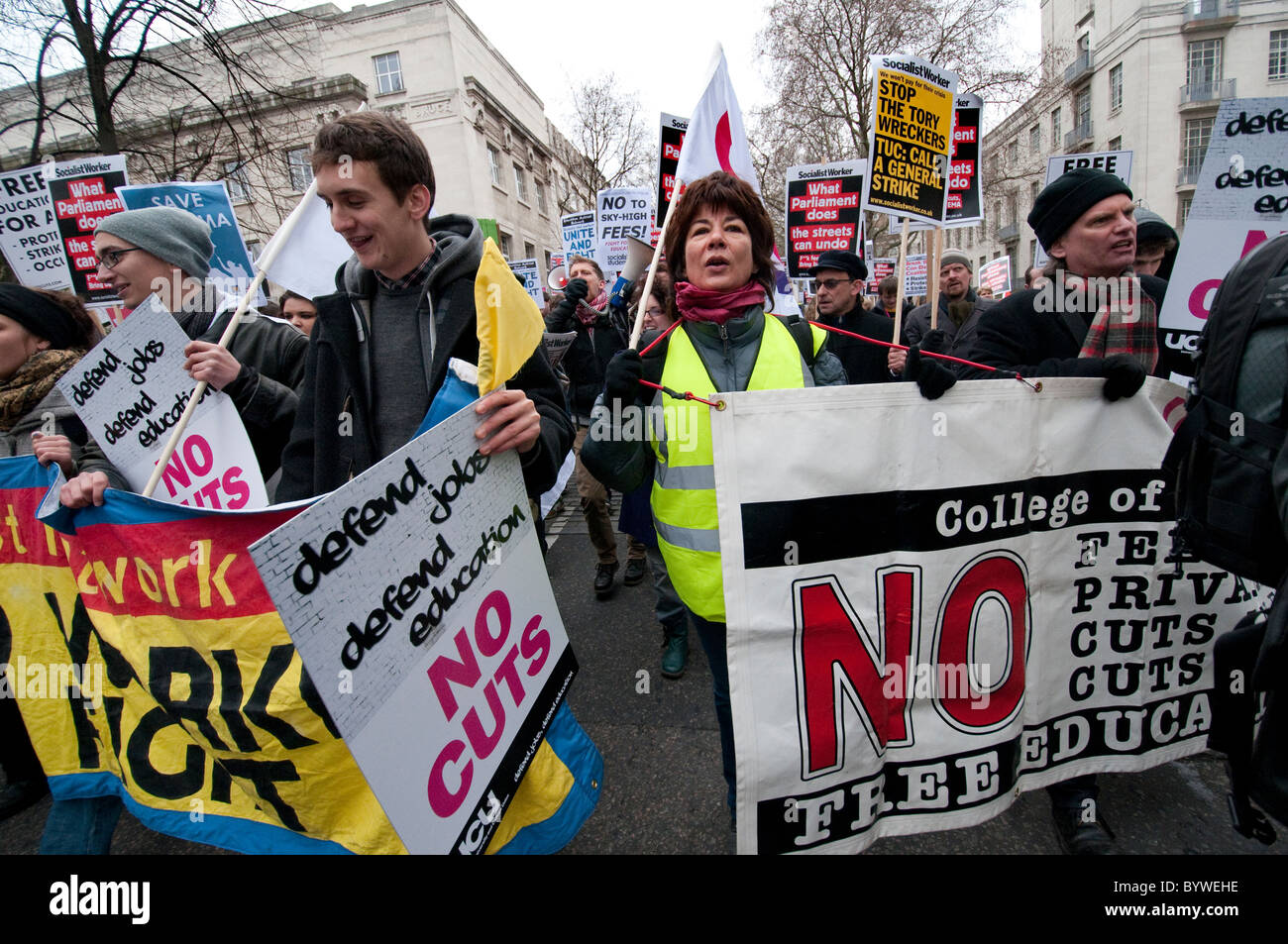 London student protests policeman hi-res stock photography and images ...