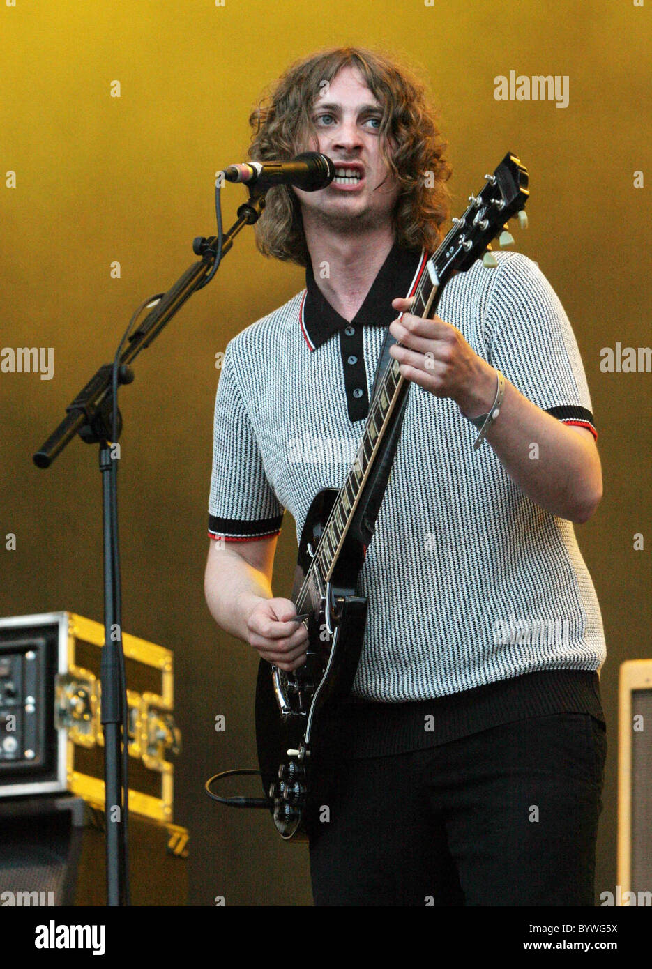 David McCabe The Zutons performing at the Knowsley Hall Music Festival ...