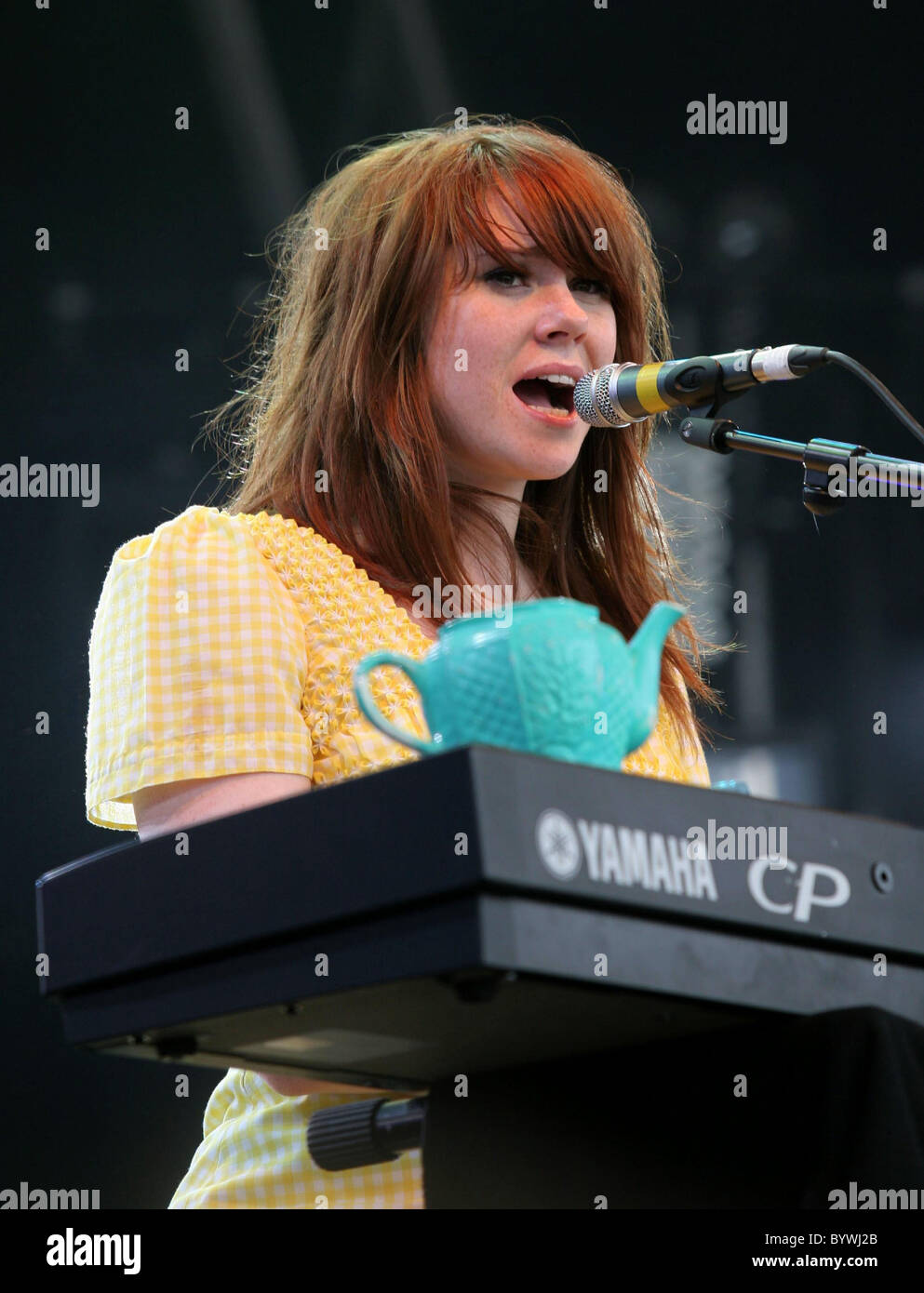 Kate Nash performing live at Ben & Jerry's Sundae Festival 2007 held at Clapham Common London, England - 28.07.07 Stock Photo