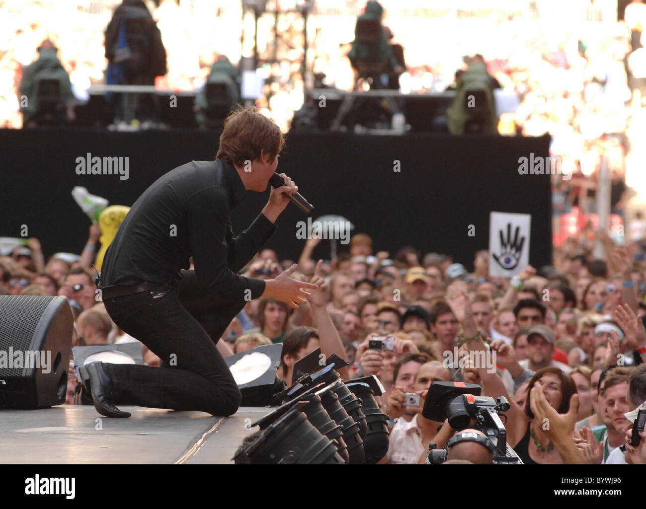 Keane Live Earth London Concert held at Wembley Stadium London, England
