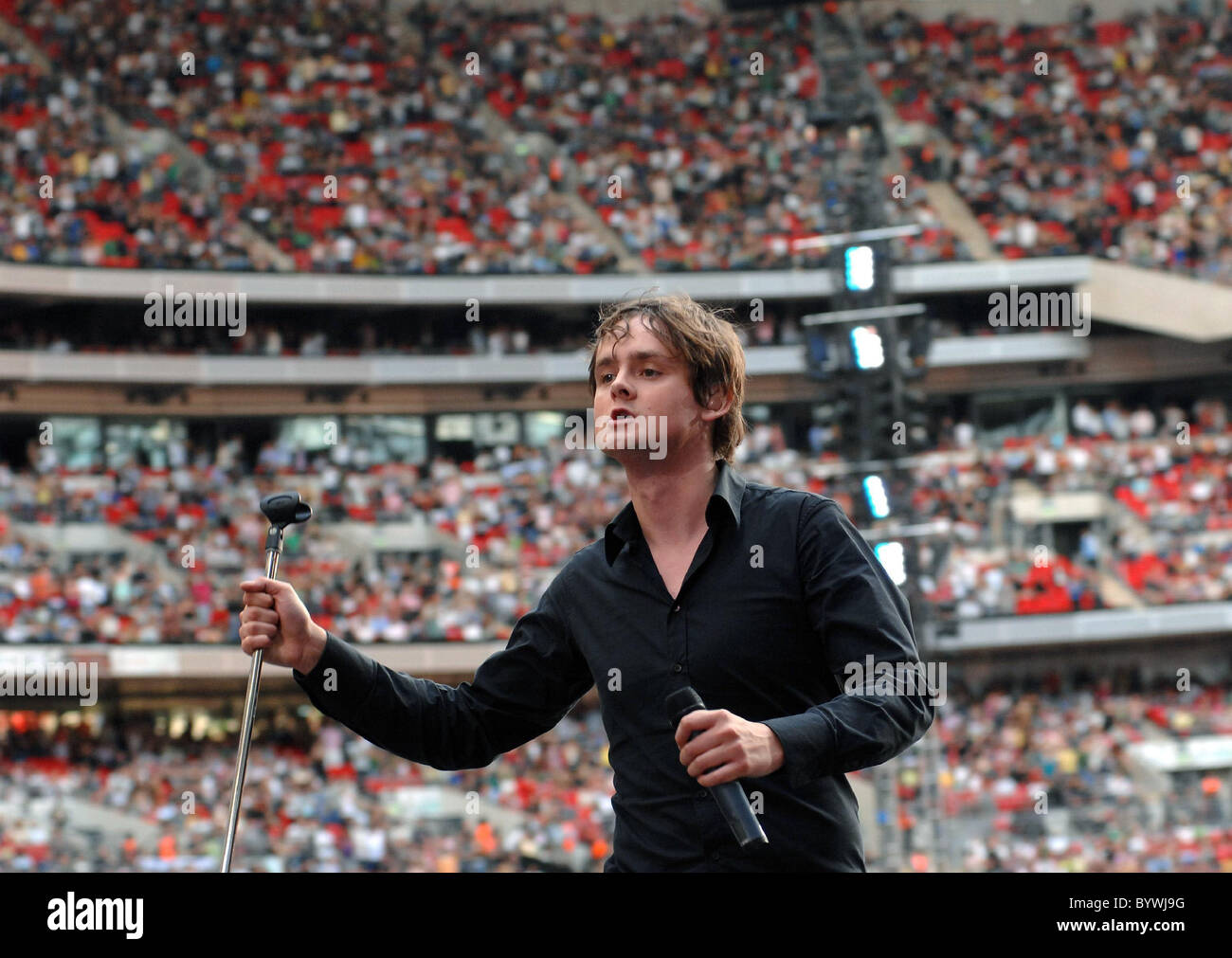 Keane Live Earth London Concert held at Wembley Stadium London, England