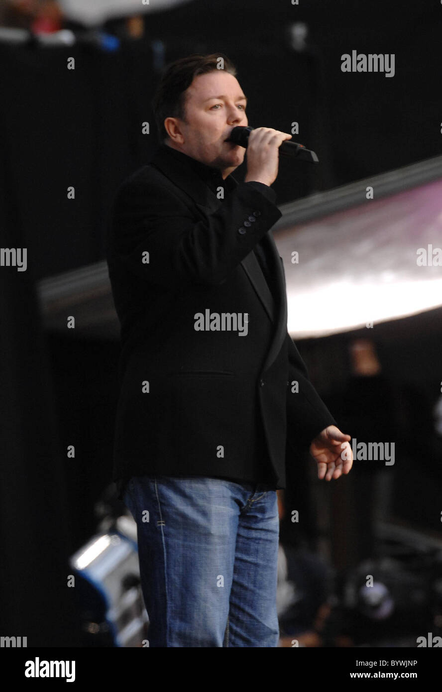 Ricky Gervais Live Earth London Concert held at Wembley Stadium London