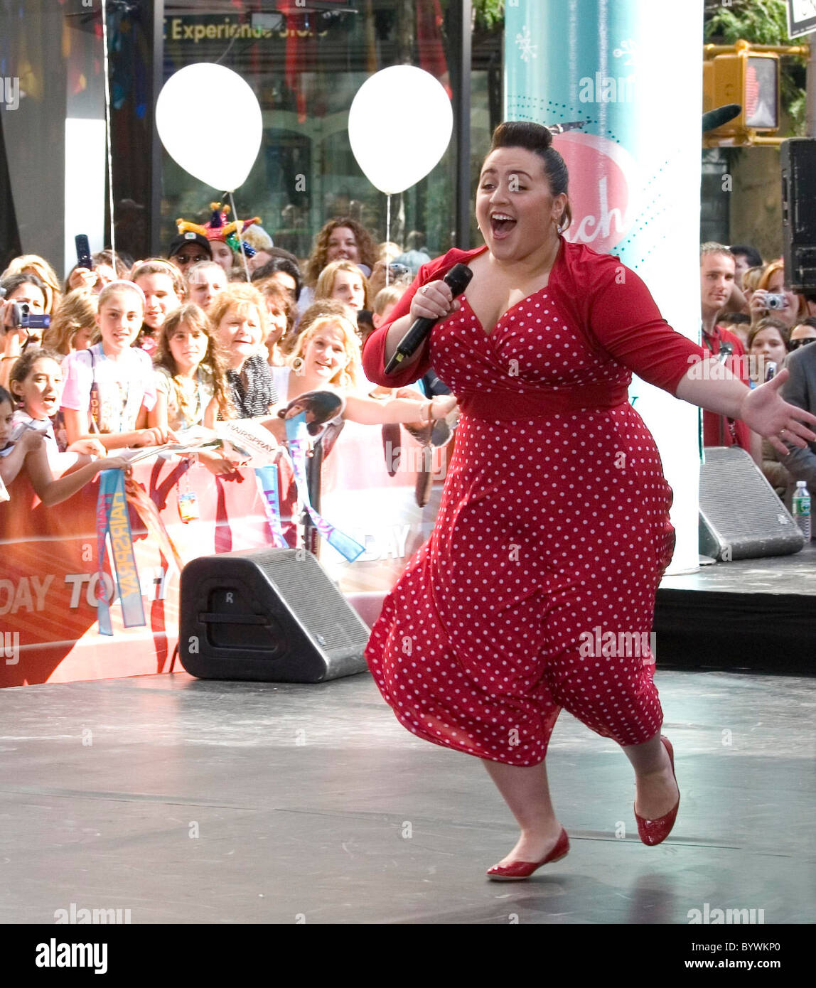 Nikki Blonsky The cast of 'Hairspray' performs on NBC Today Show