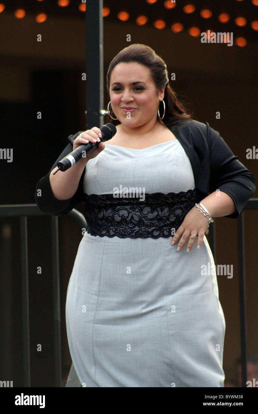 Nikki Blonsky The cast of the movie 'Hairspray' perform songs from the