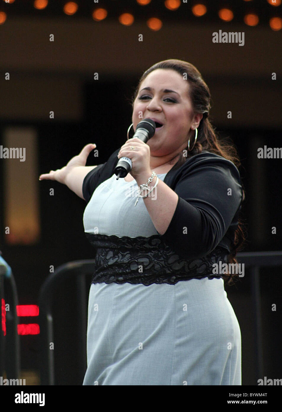 Nikki Blonsky The cast of the movie 'Hairspray' perform songs from the