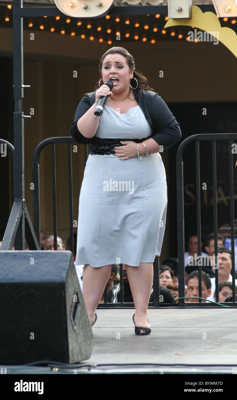 Nikki Blonsky The cast of the movie 'Hairspray' perform songs from the