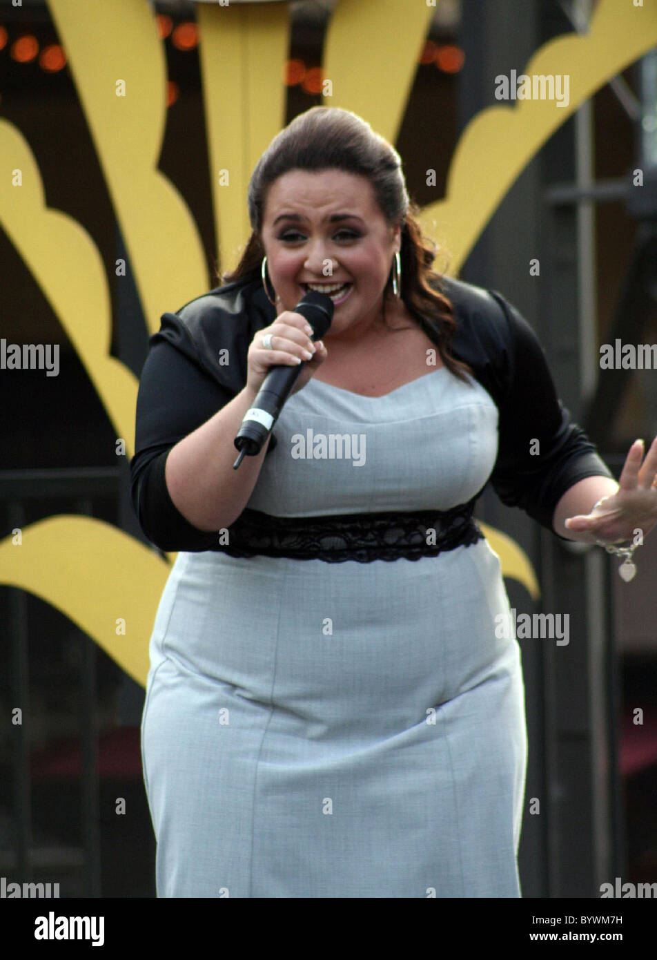 Nikki Blonsky The cast of the movie 'Hairspray' perform songs from the