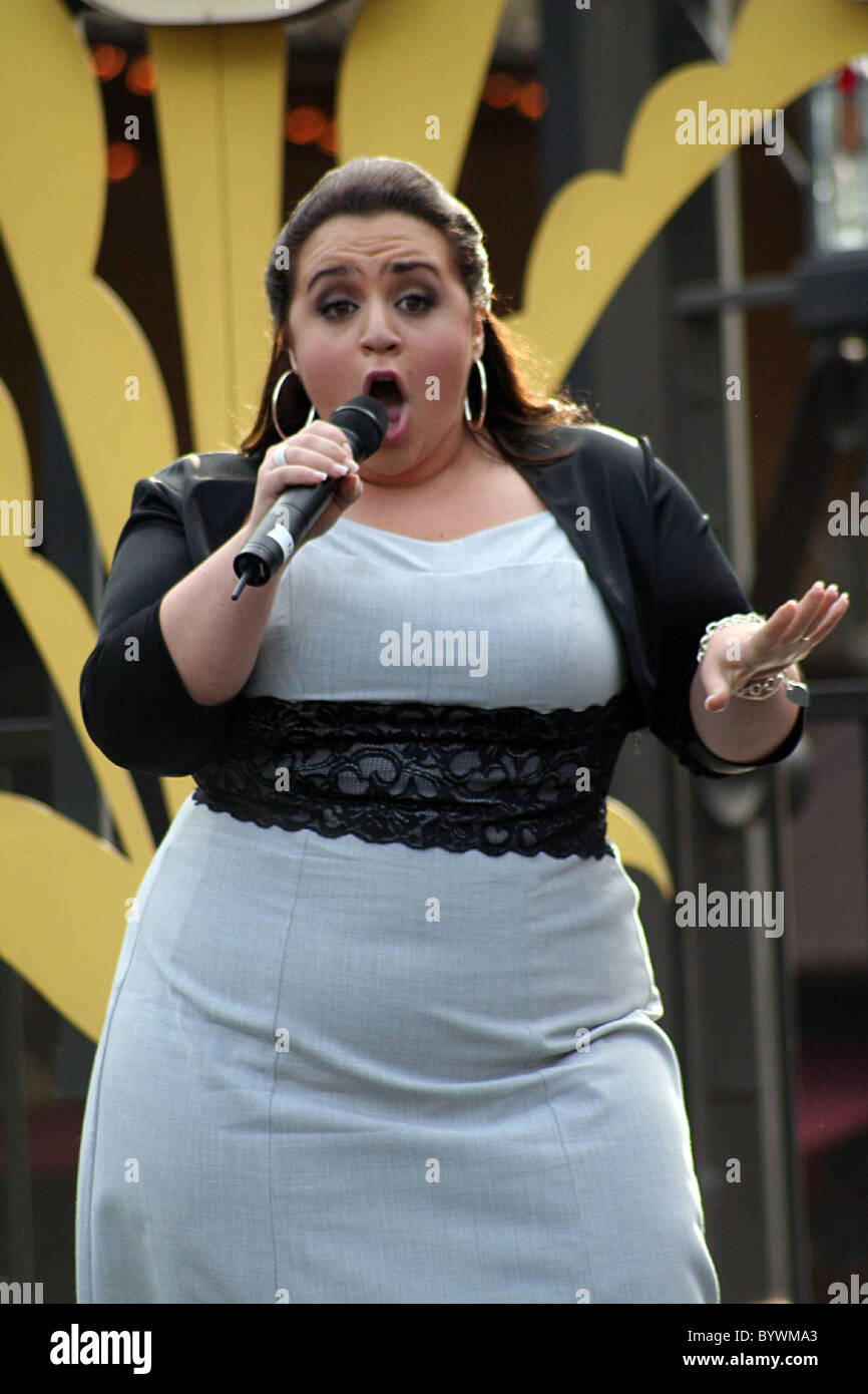 Nikki Blonsky The cast of the movie 'Hairspray' perform songs from the