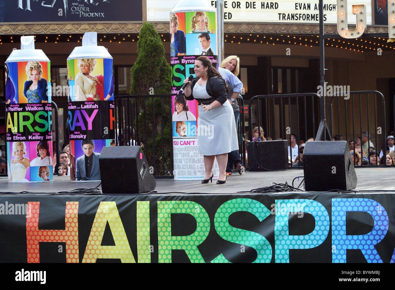 Nikki Blonsky The cast of the movie 'Hairspray' perform songs from the