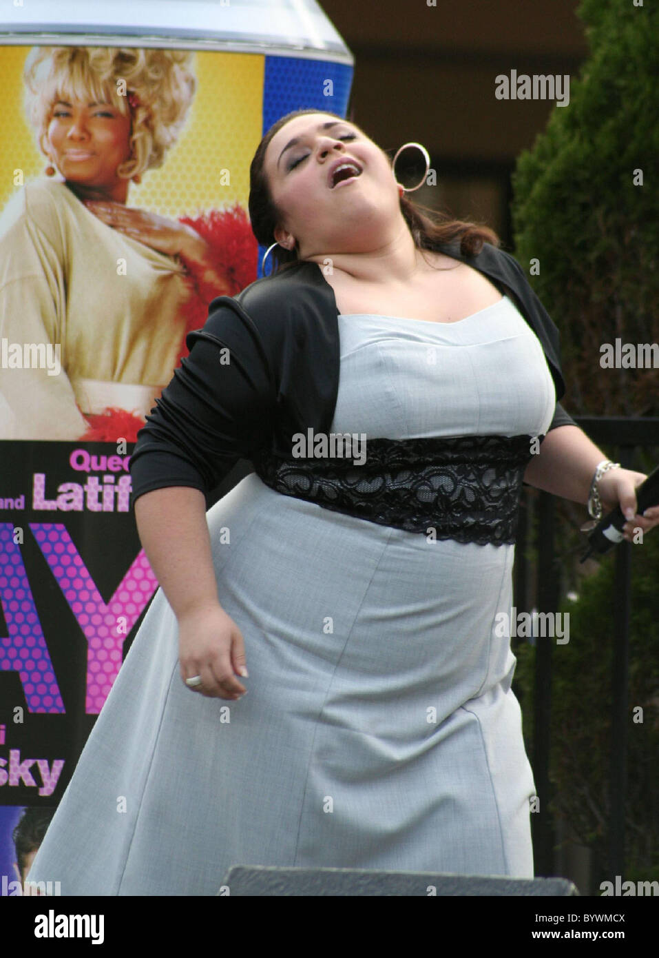 Nikki Blonsky The cast of the movie 'Hairspray' perform songs from the