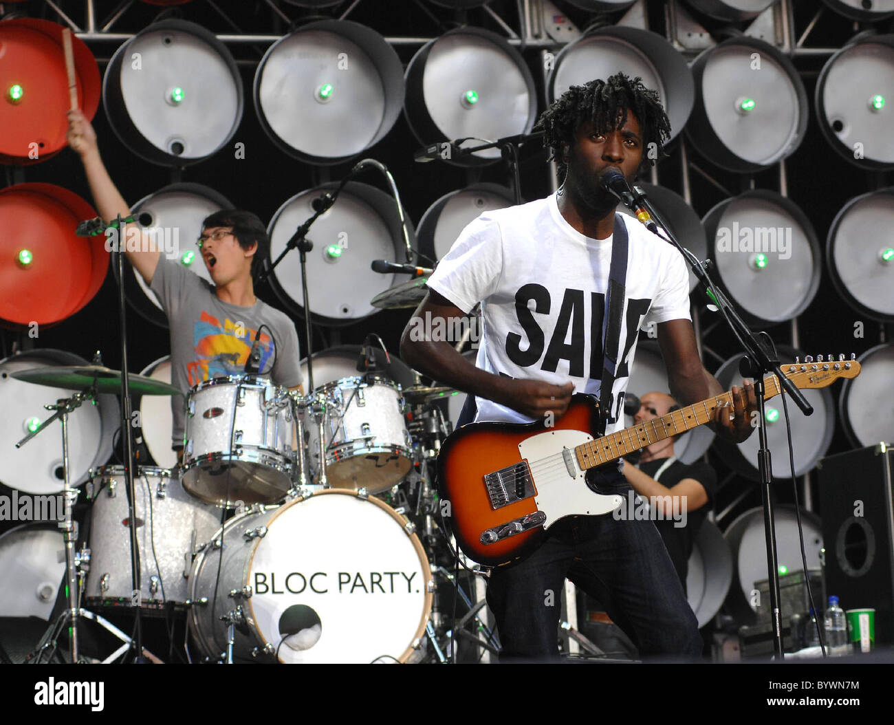 Bloc Party Live Earth London Concert held at Wembley Stadium London ...