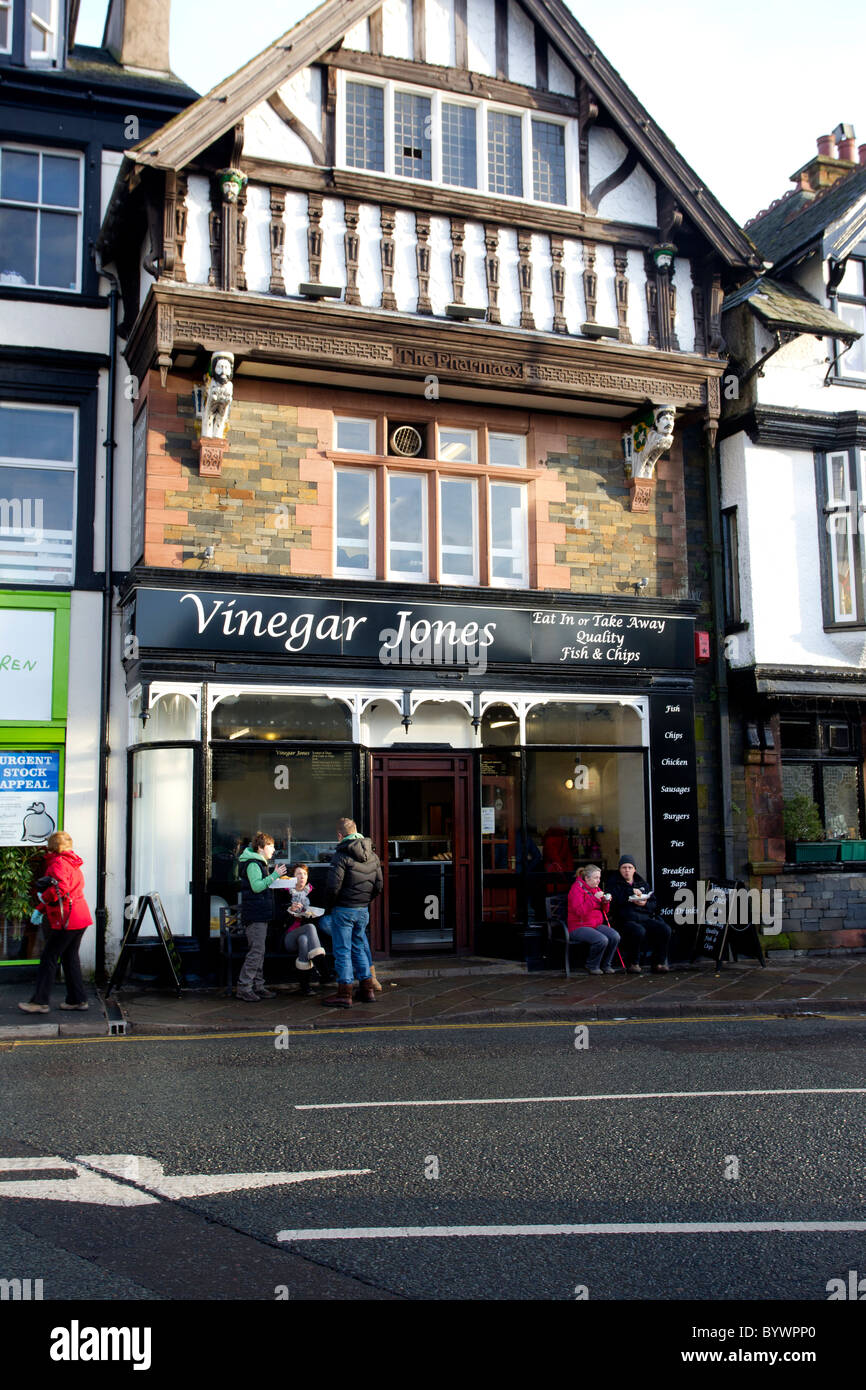 Vinegar Jones fish and chip shop before fire gutted it in 2012 Stock