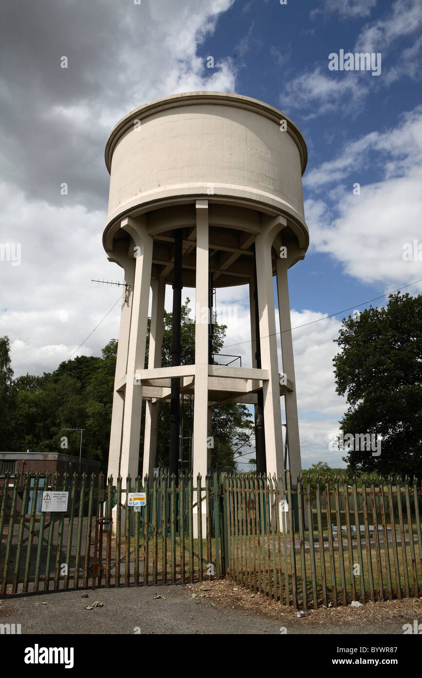 Concrete water tower Stock Photo