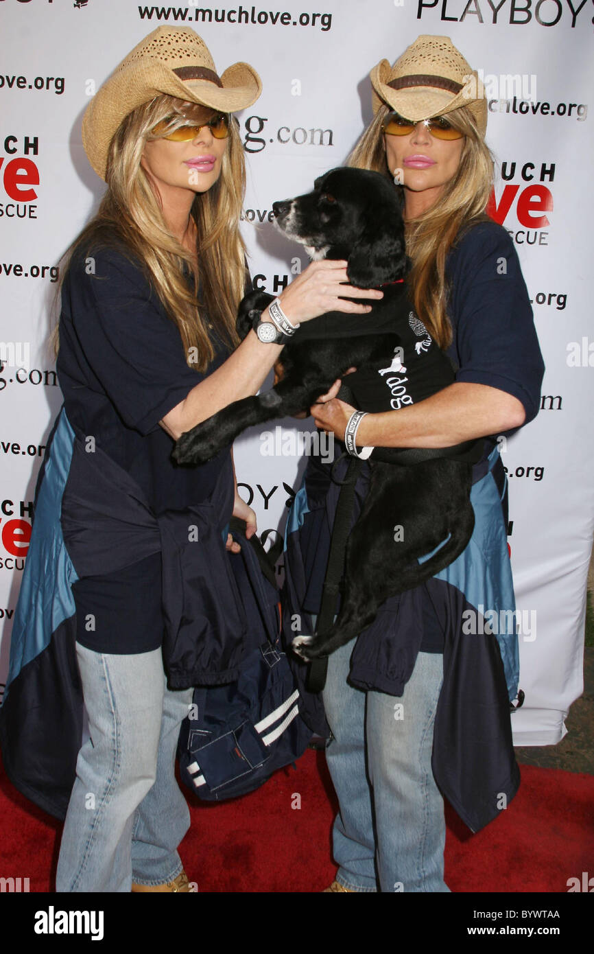 Ernest Shackleton Kruiden pad Shane Barbi and Sia Barbi, the Barbie Twins Much Love's Bow Wow Wow Animal  Rescue Benefit at the Playboy Mansion - Arrivals Los Stock Photo - Alamy