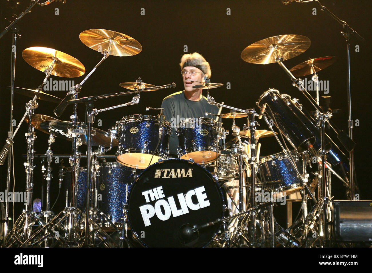 Stewart Copeland The Police performing live at The Toyota Center