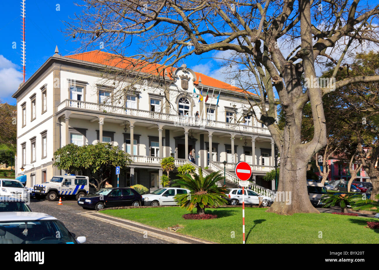 The City Hall of Santa Cruz Madeira Stock Photo Alamy