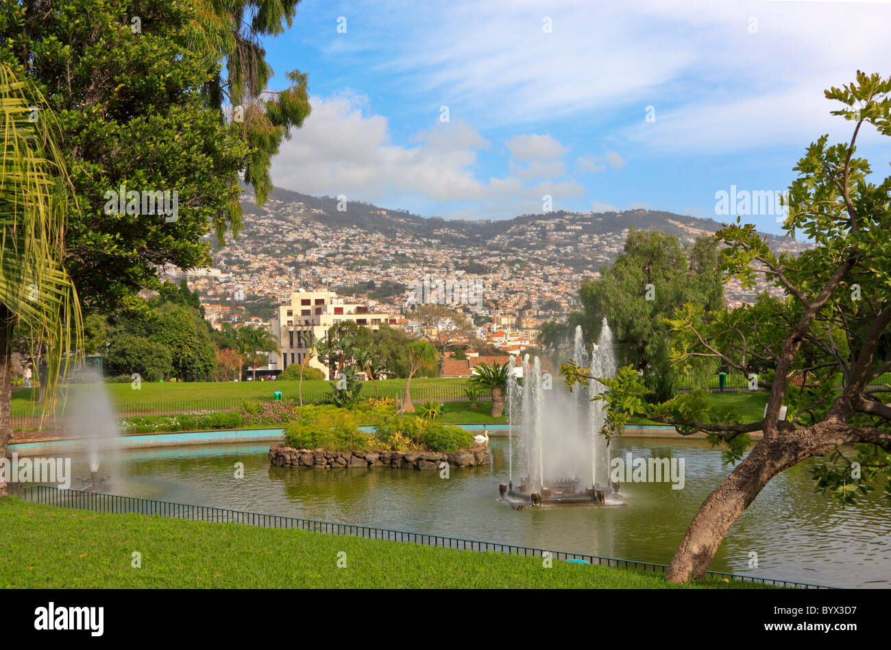 Fountains in Parque de Santa Catarina, Funchal, Madeira Stock Photo Alamy