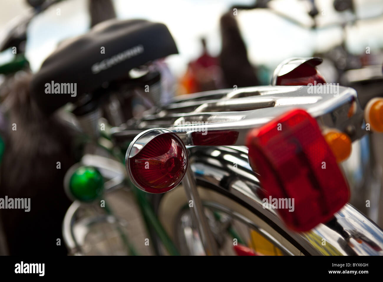 Antique Bicycle tail lights in Puerto Rico Stock Photo Alamy