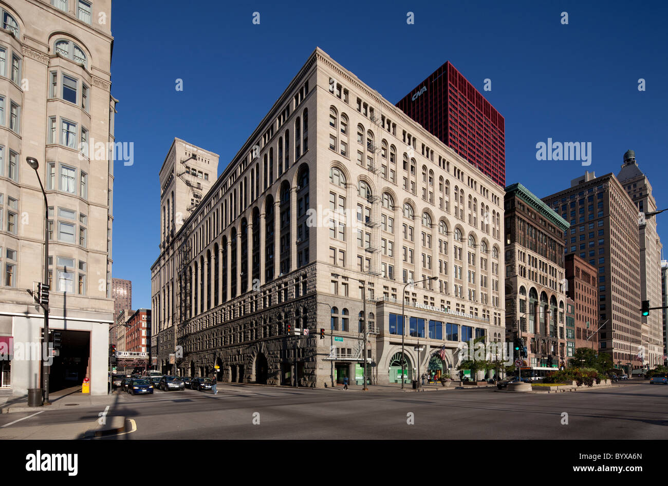 Auditorium Building in Chicago, Illinois, USA Stock Photo